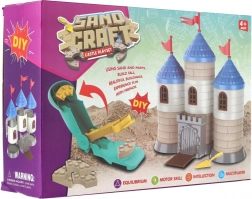 Bauset Burg aus formbarem Sand mit Zubehör