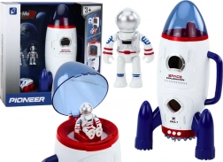 Weltraumrakete Öffnbar Astronauten Weltraumfahrzeug Lichter Geräusche