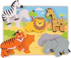 Einlegepuzzle Safari Bigjigs Toys