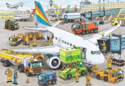 Puzzle Belebter Flughafen 35 Teile