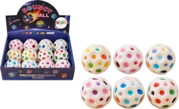 Kosmischer Wurf- und Knetball mit Noppen, weiß 7 cm