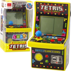 Mini-Arcade-Spiel Tetris Gelber Retro