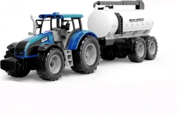 Traktor mit Schwungrad und Anhänger