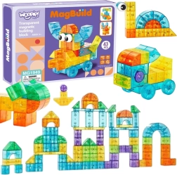Woopie transparente Magnetbausteine, 43 Teile