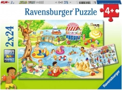 Ravensburger Puzzle Spaß am Teich 2×24 Teile