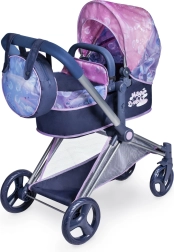 Klapbarer 3-in-1-Puppenwagen mit Tasche MAGIC BUBBLE 73 cm