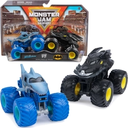 Monster Jam Set mit 2 Monstertrucks 1:64 Megalodon vs Batman