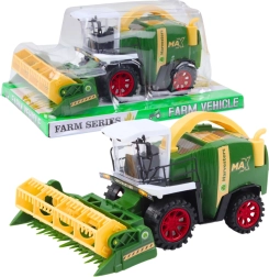 Kinder-Mähdrescher mit Schneidwerk – grünes landwirtschaftliches Fahrzeug