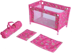Reisebett für Puppen mit Tasche