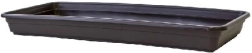 Plastikuntersetzer für Balkonkasten Lobelia 50 cm braun