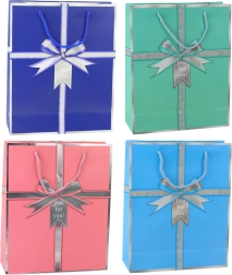 Geschenkpapiertüte mit Schleife Just for you 32 × 26 × 12 cm