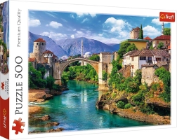 Puzzle mit 500 Teilen – Alte Brücke in Mostar, Bosnien und Herzegowina – Trefl
