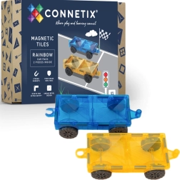 Connetix Rainbow Car Pack magnetische Fahrgestelle – 2 Fahrzeuge