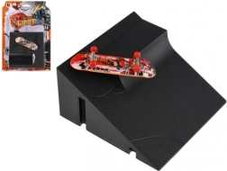 Finger-Skateboard mit Rampe – Kunststoff-Fingerboard mit verschraubbaren Teilen