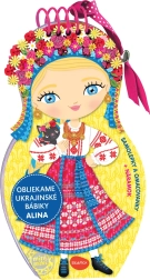 Wir kleiden ukrainische Puppen Alina an – Malbuch und Aufkleber