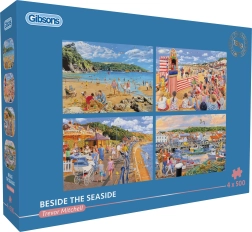 GIBSONS Puzzle Am Meer 4×500 Teile