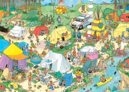 Puzzle Camping im Wald - Jan van Haasteren 1000 Teile