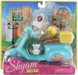 Motorrad für Puppe mit Zubehör