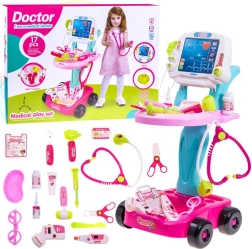 Kinder-Ärztetrolley – Set für kleine Doktoren – Rosa