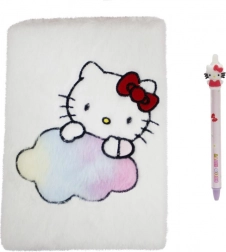 Hello Kitty Set aus Notizbuch und Kugelschreiber