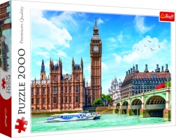 Puzzle mit 2000 Teilen – Big Ben und Westminster-Brücke, London – Trefl