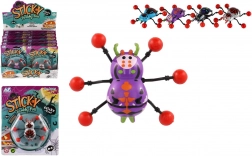 kletternde Spinne für Glas 8 × 6 cm, Kunststoff, 4 Farben