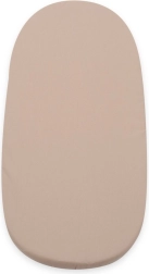 Baumwoll-Spannbettlaken für den Kinderwagen 35×75 cm Cappuccino