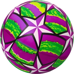 Violetter Gummiball mit leuchtenden Sternchen 24 cm