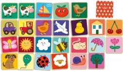 Holz-Memory Tiere auf dem Bauernhof