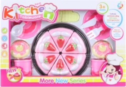 Kuchenset zum Schneiden mit Geschirr für Kinder