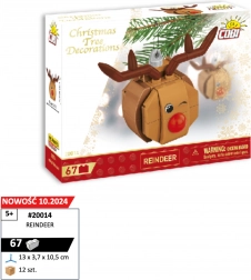 COBI Weihnachtsornament – Rentier mit roter Nase