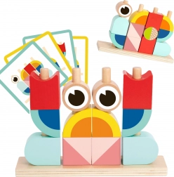 räumliche Holzbausteine Krabbe