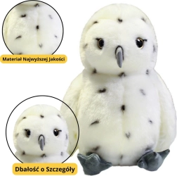 Weiße Plüscheule 23 cm