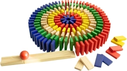 Buntes Holzdomino mit 400 Steinen 2Kids Toys