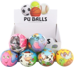 Weicher Ball mit Tiermotiven 10 cm