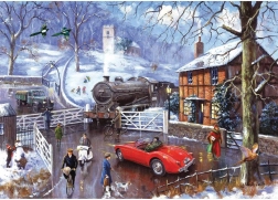 Ravensburger Puzzle Winterbahnhof 1000 Teile