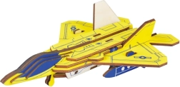 Woodcraft Holz 3D-Puzzle Jagdflugzeug F22 Raptor