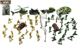 Set aus Plastiksoldaten mit Zubehör CZ Design