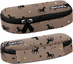 Paso Schulmäppchen einteilig braun mit Einhörnern