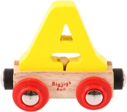 Holzwaggon für Holzeisenbahn mit dem Buchstaben A