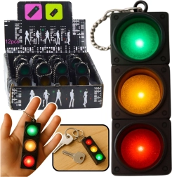 Schlüsselanhänger Ampel mit blinkenden Lichtern – edukatives Schlüssel-Accessoire