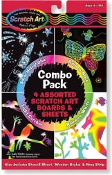 Set aus Kratzbildern 4-in-1