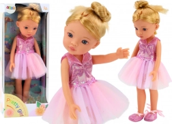 Rosa Ballettpuppe in Kleidern 33 cm