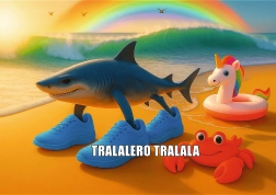 Puzzle BrainRots: Tralalero Tralala 200 Teile