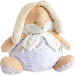 Doudou weißes Kaninchen mit Stauraum für Pyjama 38 cm