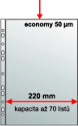 Eurohülle erweitert A4 mit Eurolochung, Polypropylen Kornstruktur