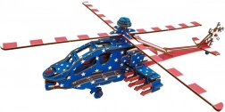 Holz 3D Puzzle Amerikanischer Kampfhubschrauber Apache
