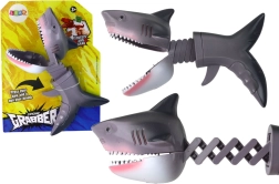 Beißspielzeug Hai an Feder – grau