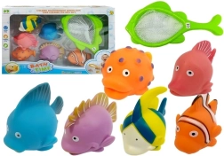 Set aus Gummifischen für die Badewanne