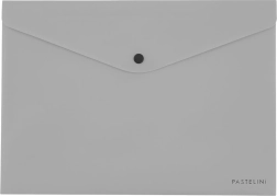 Briefumschlag mit Druckknopf A4 Pastelini grau